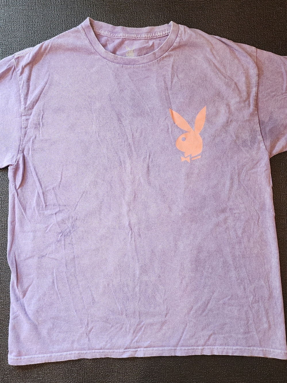 Playbiy Lavender Unusex T-Shirt with Peach Bunny Logo